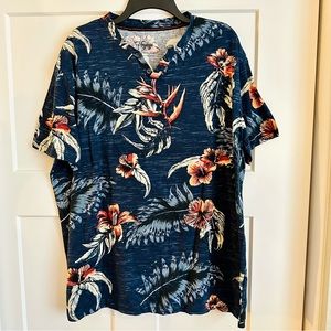 Mens Hawaiian Print Tee